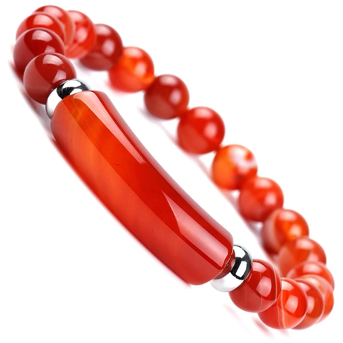 8 mm Sardonyx Stretch Armband - Energie Schmuck Geschenk für Sie - Bild 12 von 12