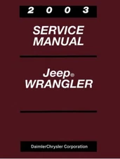 2003 Jeep Wrangler Shop Service Repair Manual