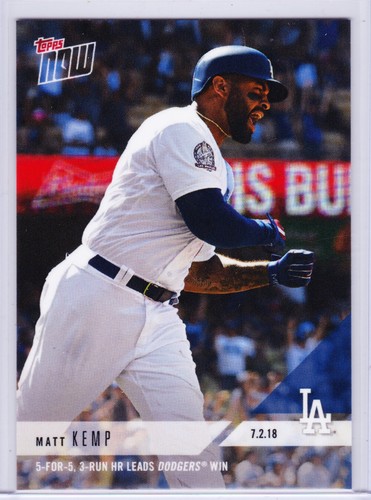 2018 Topps Now 404 Matt Kemp