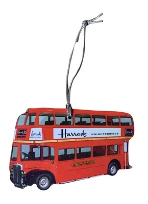 LARKRISE DESIGNS London Bus Christmas Tree Decoration - London Christmas Decoration - LS15-D