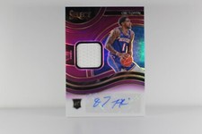 2020-21 PANINI SELECT NEW YORK KNICKS /99 1 JERSEY AUTO OBI TOPPIN #RJA-OBI (BB3
