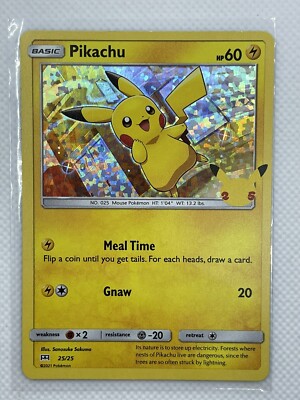 Pikachu 25/25 Holo Bleed - McDonalds - Pokemon 25th Anniversary
