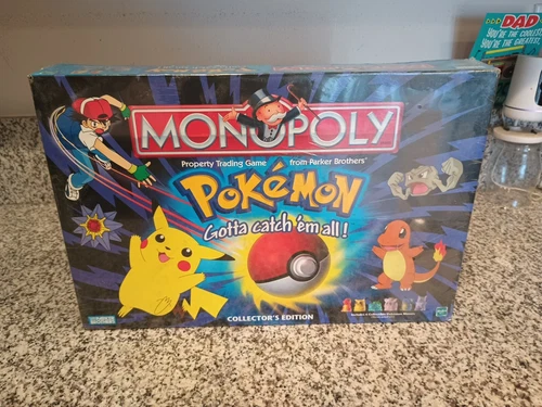 Vintage 1999 Hasbro POKEMON Collector's Edition MONOPOLY Board Game-New/Sealed!