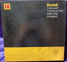 Kodak Carousel Transvue 140 Slide Tray Chargeur Open Box 1992