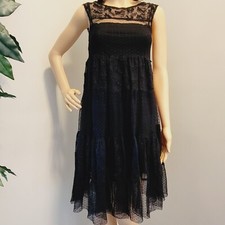Zara Trafaluc Collection Black Lace Women's Dress Size Medium