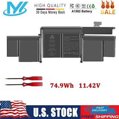  A1582 A1502 Battery For MacBook Pro 13'' Retina Early 2015 Mid 2014 Late 2013