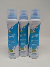 LOT OF 3 Secret Weightless Dry Spray Waterlily  Argan Oil Antiperspirant 4.1 oz