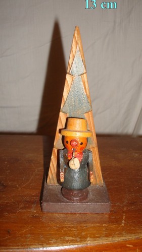 alter kleiner Räuchermann otto Ulbricht Seiffen ca 1930 13 cm erzgebirge