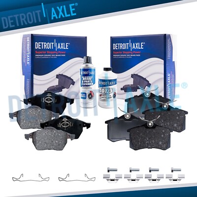 Front and Rear Ceramic Brake Pads Kit for Audi TT Volkswagen Golf Jetta VW