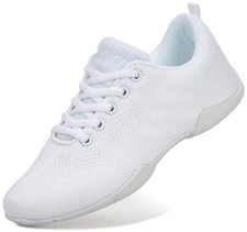 Girls White Cheerleading Shoes Lightweight Competition Sneakers Women Indoor ...