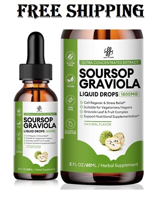 iMATCHME Soursop Graviola Liquid Drop for Cell Support & Regeneration Immune ...