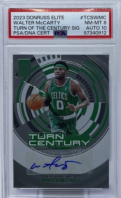Walter McCarty Auto PSA. 8/10 - 2023 Donruss Elite - Celtics, Kentucky Wildcats