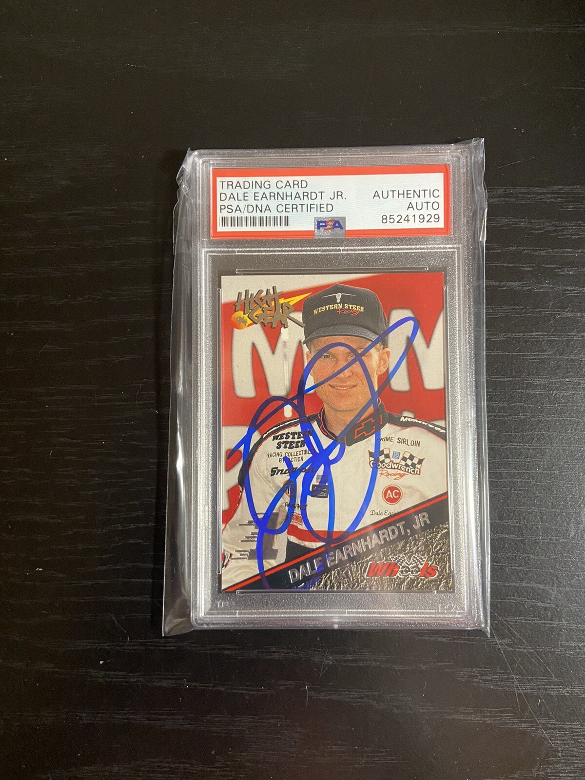 Dale Earnhardt Jr signed 1994 Wheels High Gear Rookie Card PSA DNA Autograph Hot