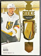 ZACK HAYES 2022-23 Upper Deck The Cup Rookie Gold Foil Patch 13/24