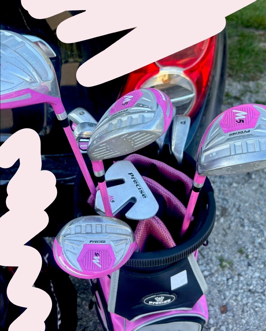 Precise M5 Women's Complete Right Handed Golf Club Set - Pink