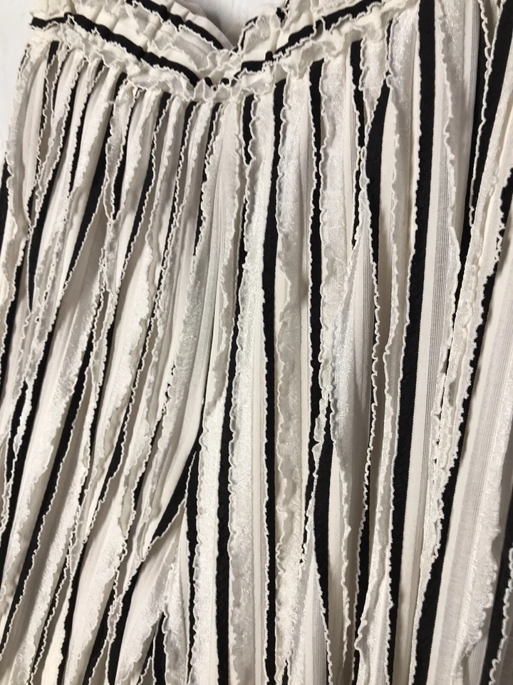 New Direction Large Frilly Pant leg Pull On Elastic Waist Side Layered Ruffles - Image 2 of 4