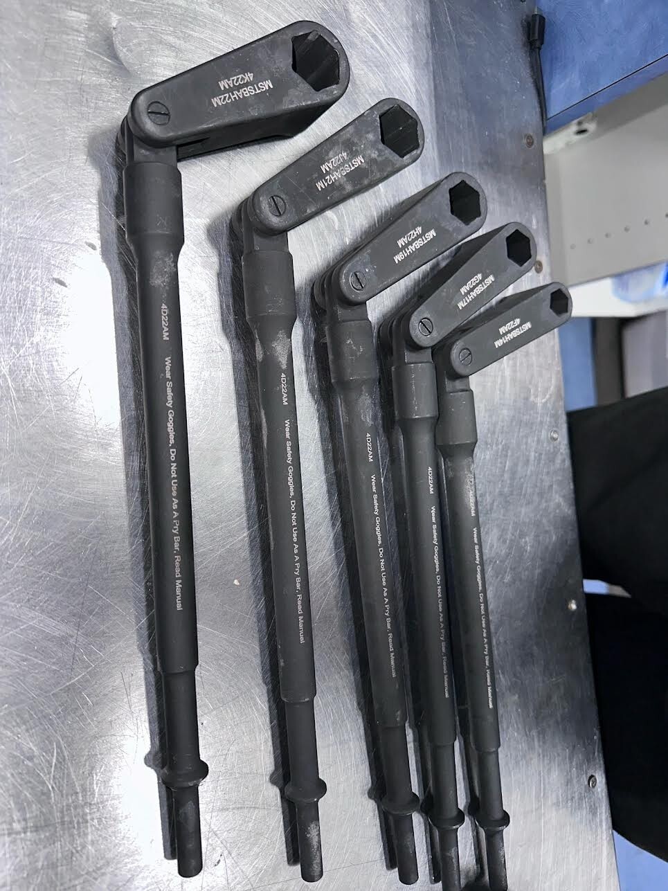 5 PIECE MATCO AIR HAMMER SOCKET SLEDGE SET IN PLASTIC HOLDER eBay