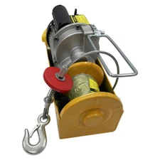 2000LBS Electric Cable Hoist Crane Winch Garage Lift Wired Remote Control 220V