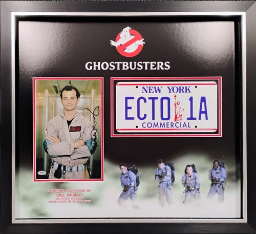 Bill Murray Signed & Framed Ghostbusters Giant Mounted Display PSA AN53414 COA