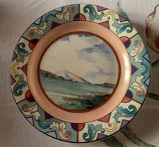 8 assiettes dessert Canapé Vintage faïence de Gien Ottoman Superbe État