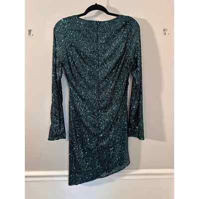 slim fit dress slacks Electric Green Sequin Strapless Gown main image 0