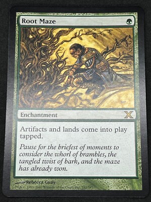 Magic the Gathering MTG Wurzellabyrinth grüner Kern Set zehnte Ausgabe selten