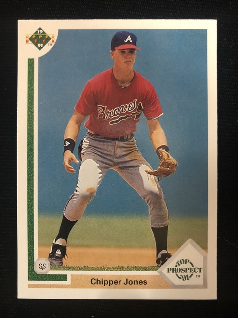 Chipper Jones 1991 Upper Deck Top Prospect RC Rookie Card 55 FREE 