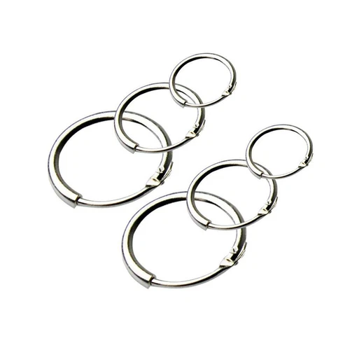 Fashion Women Round Sleeper Hoop Earrings Earring Hoop 3 Pairs 8/10/12mm Gifts