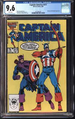 Marvel Comics Captain America #317 5/86 CGC 9.6 White Pages | eBay