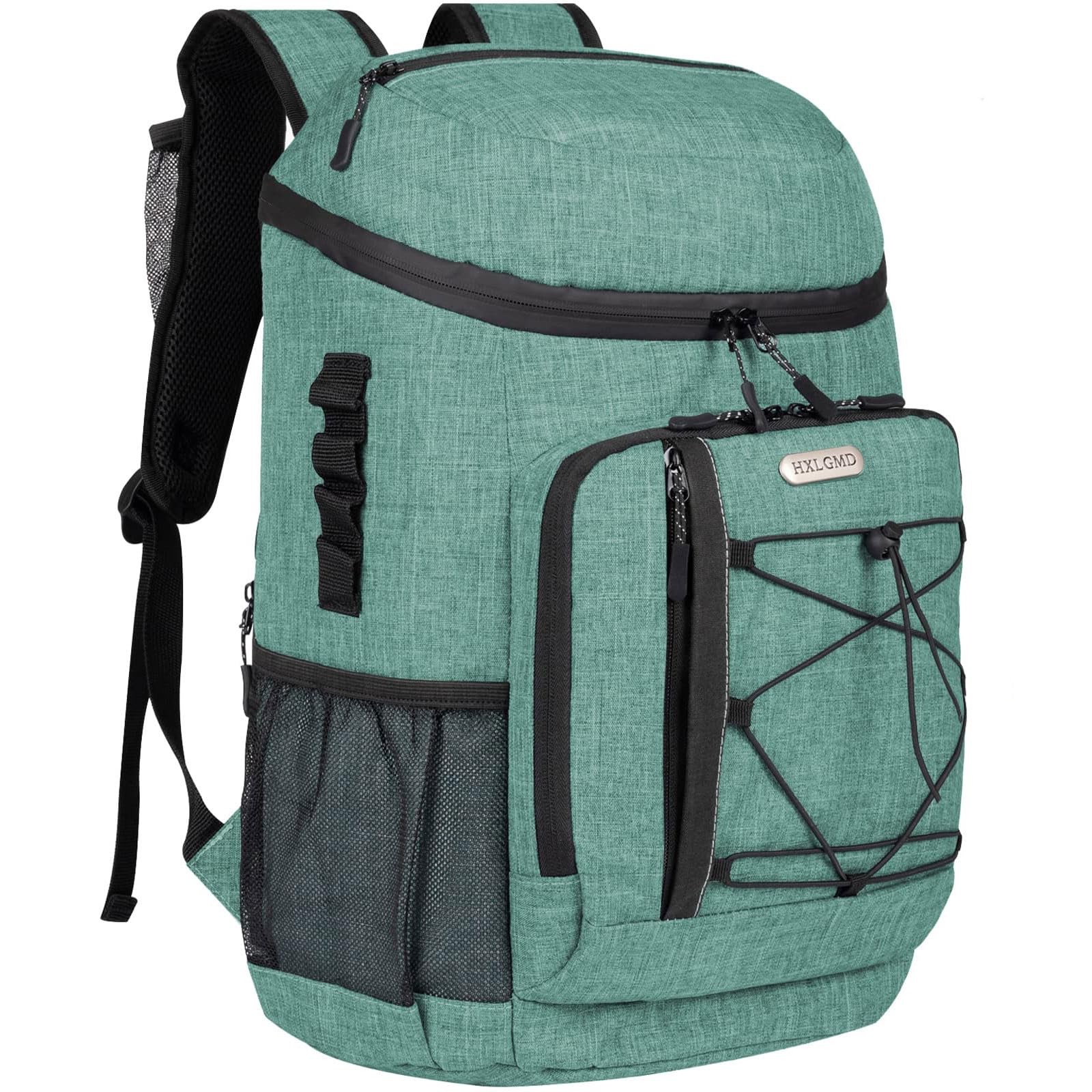 Insulated Leak-Proof Backpack Cooler Holds 30 Cans with Reusable Ice Packs-image