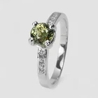 Dazzling Green Tourmaline 925 Sterling Silver Fine Jewelry Handmade Rings Size 7