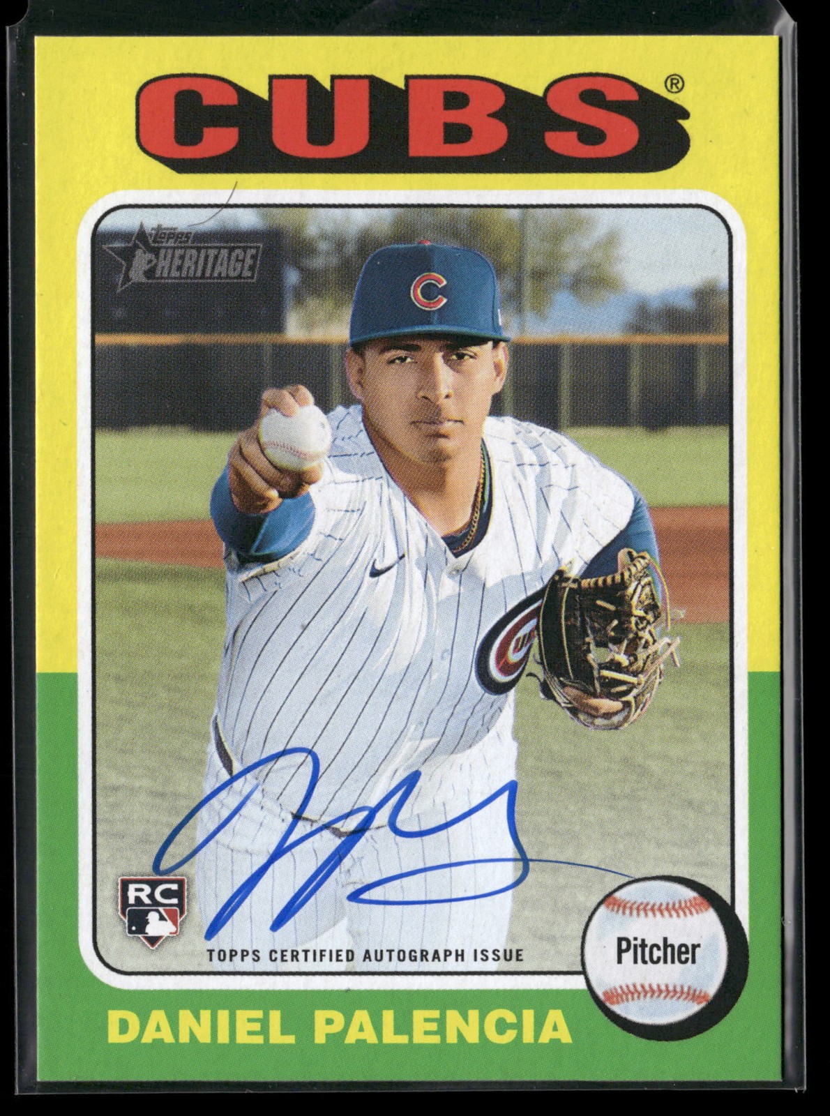 Daniel Palencia 2024 Topps Heritage #ROADPA Real One Autographs RC AU