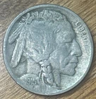 1915 - P * Buffalo Nickel * Indian Head * 5c Cent US COIN * Slight Bottom Horn