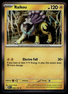 Pokemon Mega Evolution #048/132 Raikou Holo