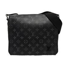 Louis Vuitton District PM Messenger Bag Monogram Eclipse Canvas Black SHW