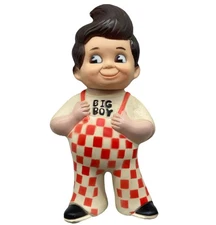 @ VINTAGE COLLECTABLE: BIG BOY vinyl money box the 1980s 9" tall nice and clean