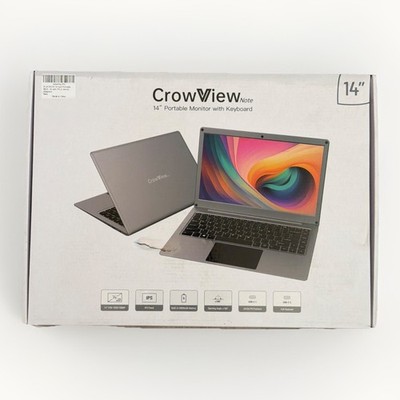 CrowView Note 14 Portable Lapdock Monitor with keyboard IPS 1080pUSB-C/Mini HDMI