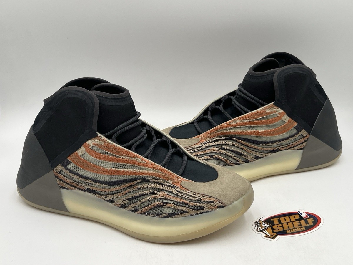 Adidas Yeezy QNTM Flash Orange Size 14 Authentic Basketball Kayne