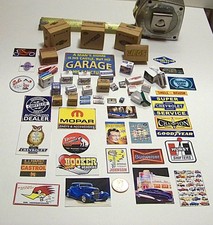 1/24 Scale Huge Garage/Mancave Auto Parts, Wall Art & More