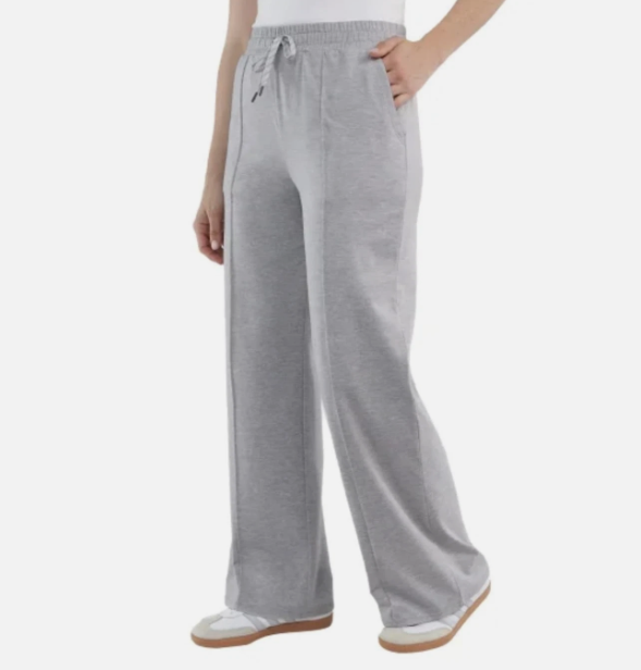 Kirkland Signature Women's Lightweight Pintuck Pants, Gray, Size