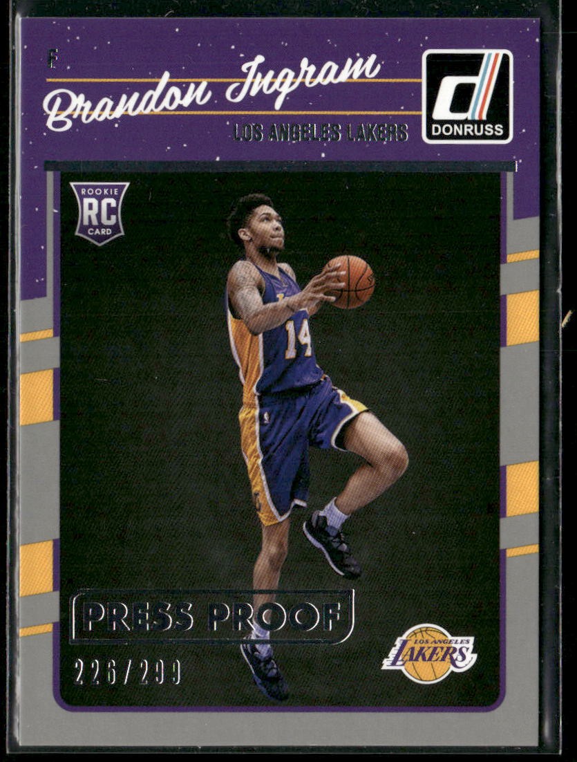 2016-17 Donruss #152 Brandon Ingram Rookie Press Proof Silver #/299