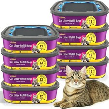 Cat Litter Refill Bags Cartridge 8 Pack 24FT Compatible W/ Pet Genie