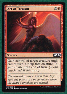 Act of Treason - Core Set 2020 (M20) #124 - Magic: The Gathering MTG Card