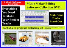 The Ultimate Music Making Editing Software 10 program Collection set DVD