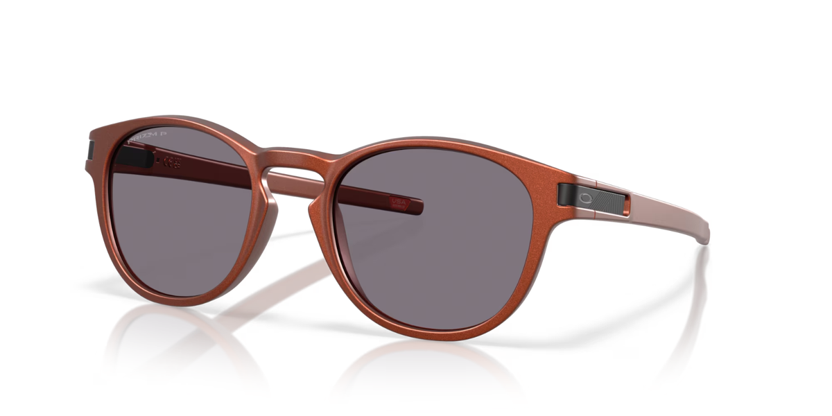 NEW OAKLEY LATCH OO9265-7353 Fire Orange W/ Prizm Grey POLARIZED