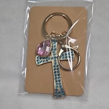 Cruz Azul Rosa Cristal Llavero Bolso Dije Cartera Dije Estrás Cristales Nuevo