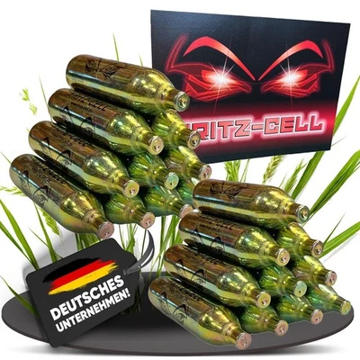 20 x capsules Fritz-Cell Co2 12 g pour capsules premium Gotcha, Paintball Softair - Photo 1/4