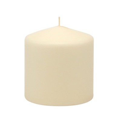 Stonebriar 6 Pack Tall 3 x 3 Inch 18 Hour Long Burning 3'' x 3'', Ivory 