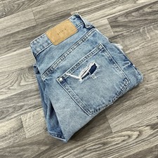 H M Boyfriend Low Waist Jeans Women  s 4 Distressed Straight Denim