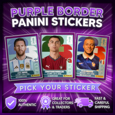 PURPLE BORDER PANINI Stickers 2026 FIFA World Cup -  YOU PICK - ALL GROUPS
